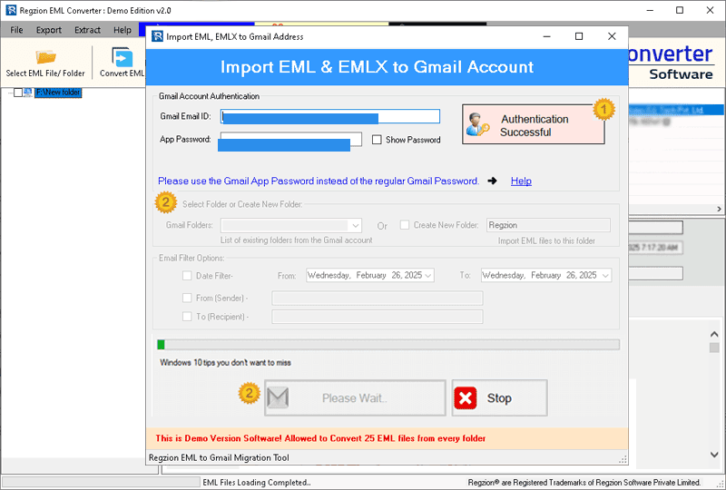 eml to gmail migration