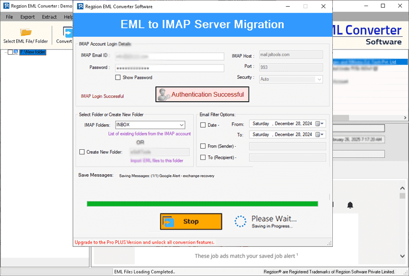 migrate eml to imap