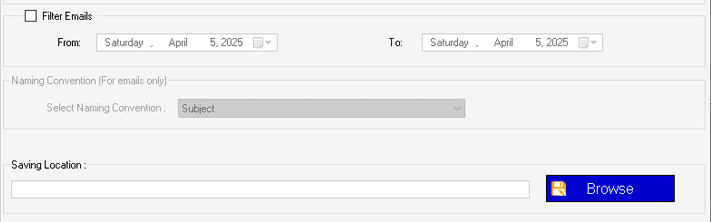 conversion settings