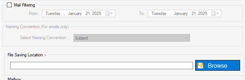conversion settings
