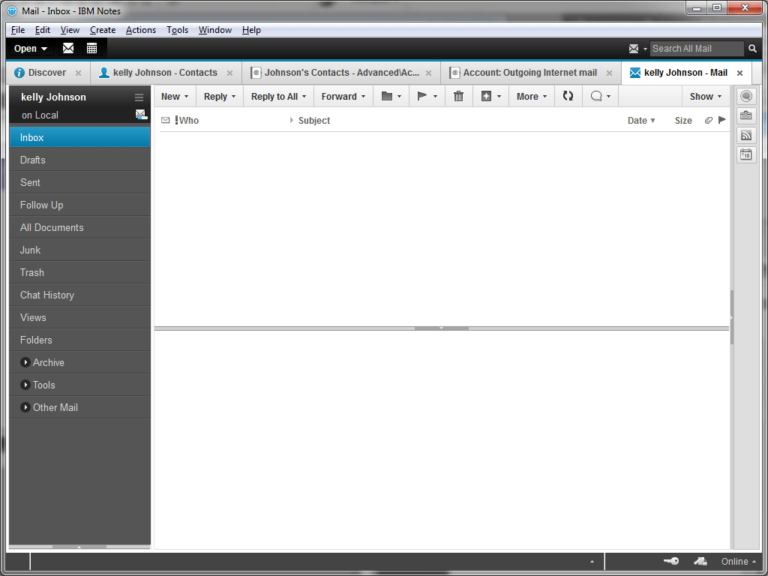 run and use IBM Notes in windows