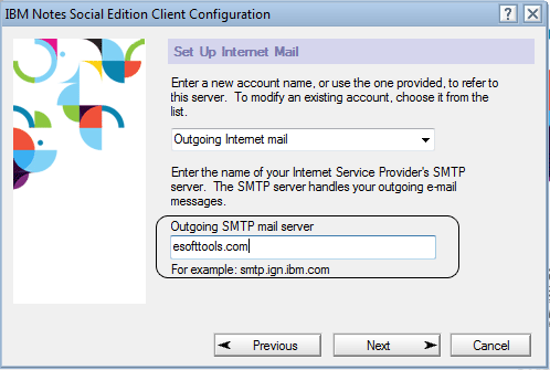 smtp settings
