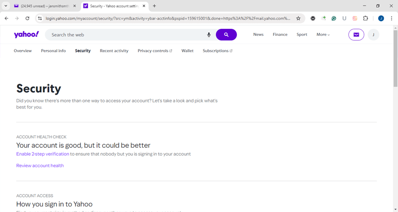 2 Steps verification methods